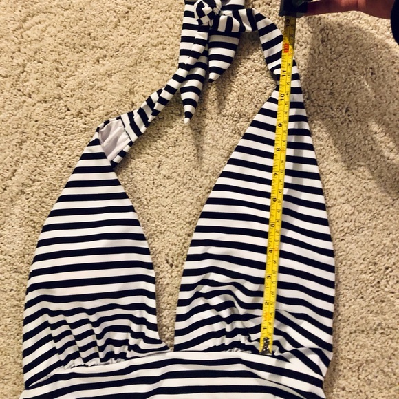 Cupshe Floral Stripe Halter One Piece Swimsuit - Picture 10 of 10